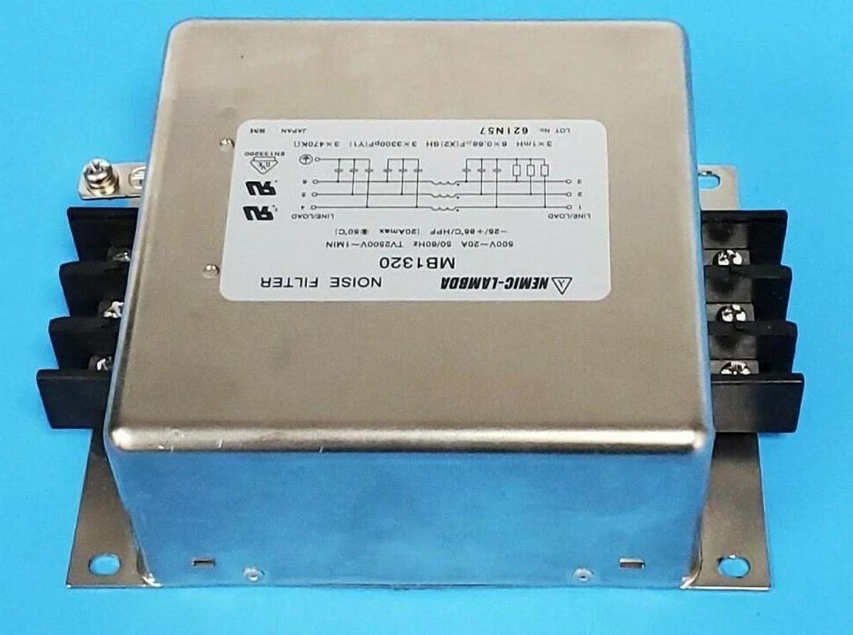 Used NEMIC-LAMBDA MB1320 NOISE FILTER 500V~20A 50/60HZ