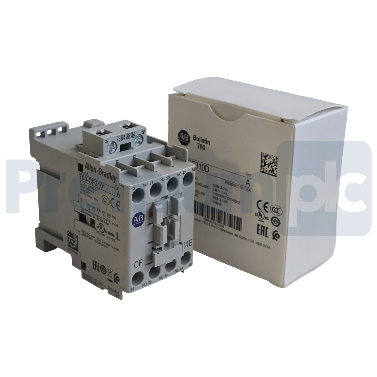 Used Allen-Bradley 700-CF310D /A Control Relay 3 N.O. 1 N.C. 110/120V AC Coil NSMP
