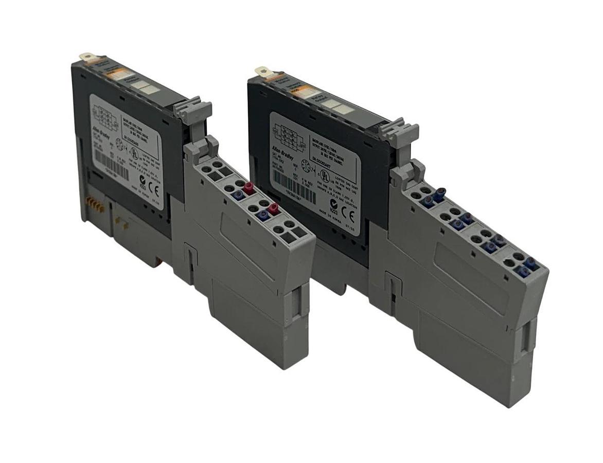 Used 2 ALLEN BRADLEY 1734-OX2 /C POINT I/O RELAY OUTPUT MODULES W/ 1734-MB /A USNP