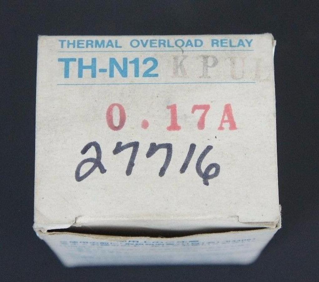 Used NIB MITSUBISHI TH-N12KPUL THERMAL OVERLOAD RELAY 0.17AMP THN12KPUL