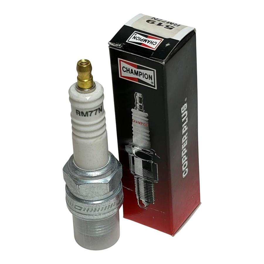 Used Lot of 4 Champion Copper Plus 519 RM77N Industrial Spark Plugs - New