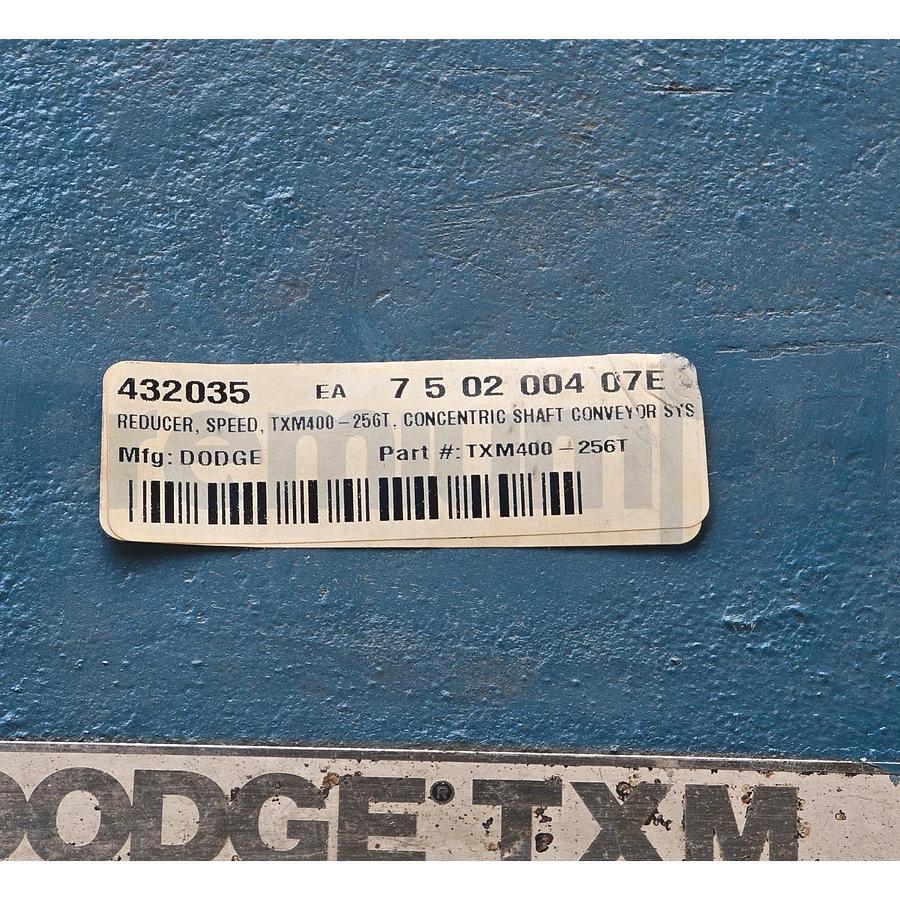 Refurbished Dodge TXM-400 | TXM400-256T TXM Gear Reducer Ratio 9.137 192RPM REMAN.