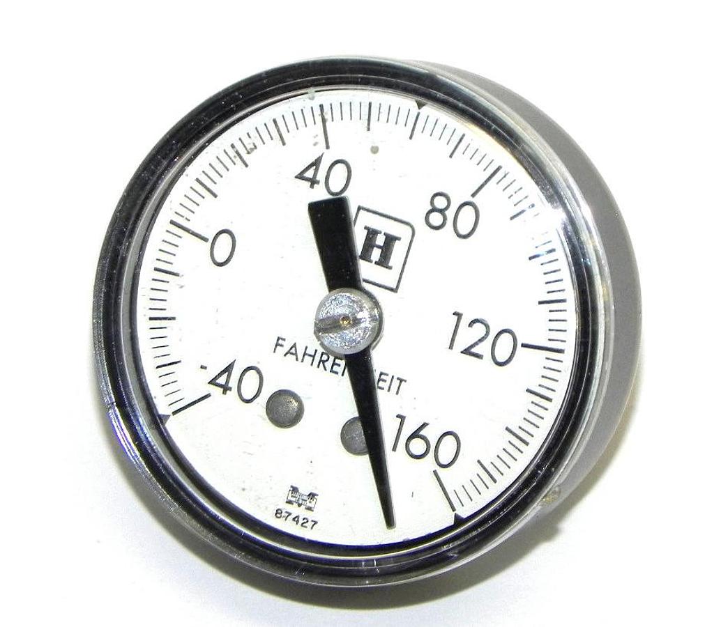 Used NIB HONEYWELL 305929, -40-160 DEGREES TEMPERATURE GAUGE 87427
