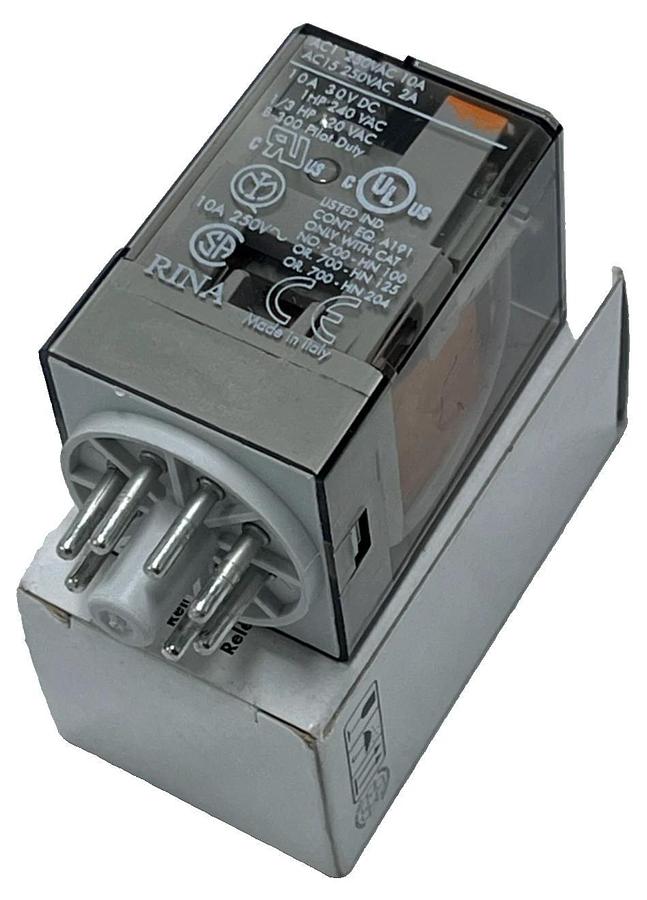 Allen Bradley 700-HA32A24 Relay - Series D, 24V AC Coil, 8-Pin, 10A DPDT