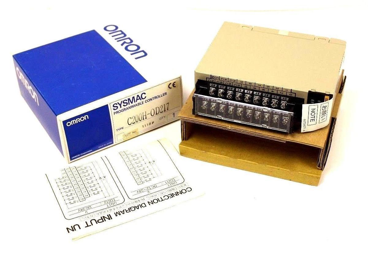Used NIB OMRON C200H-OD217 OUTPUT MODULE 5-24VDC 0.3A/POINT, 3.6A/UNIT C200HOD217