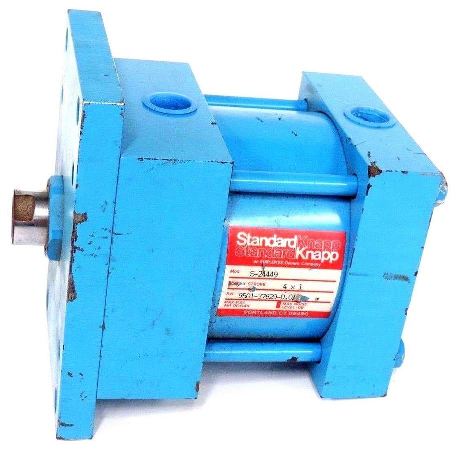 Used STANDARD KNAPP S-24449 CYLINDER 4" BORE 1" STROKE S24449