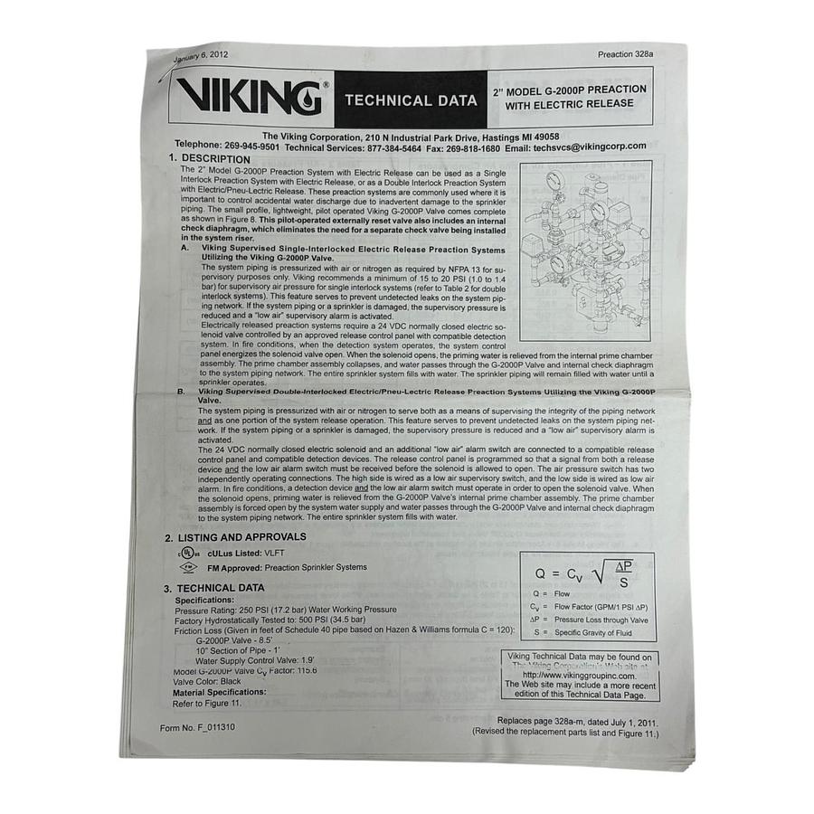 Used General Air Products AMD-2 Air Maintenance Device SWP60113 Viking Preaction New