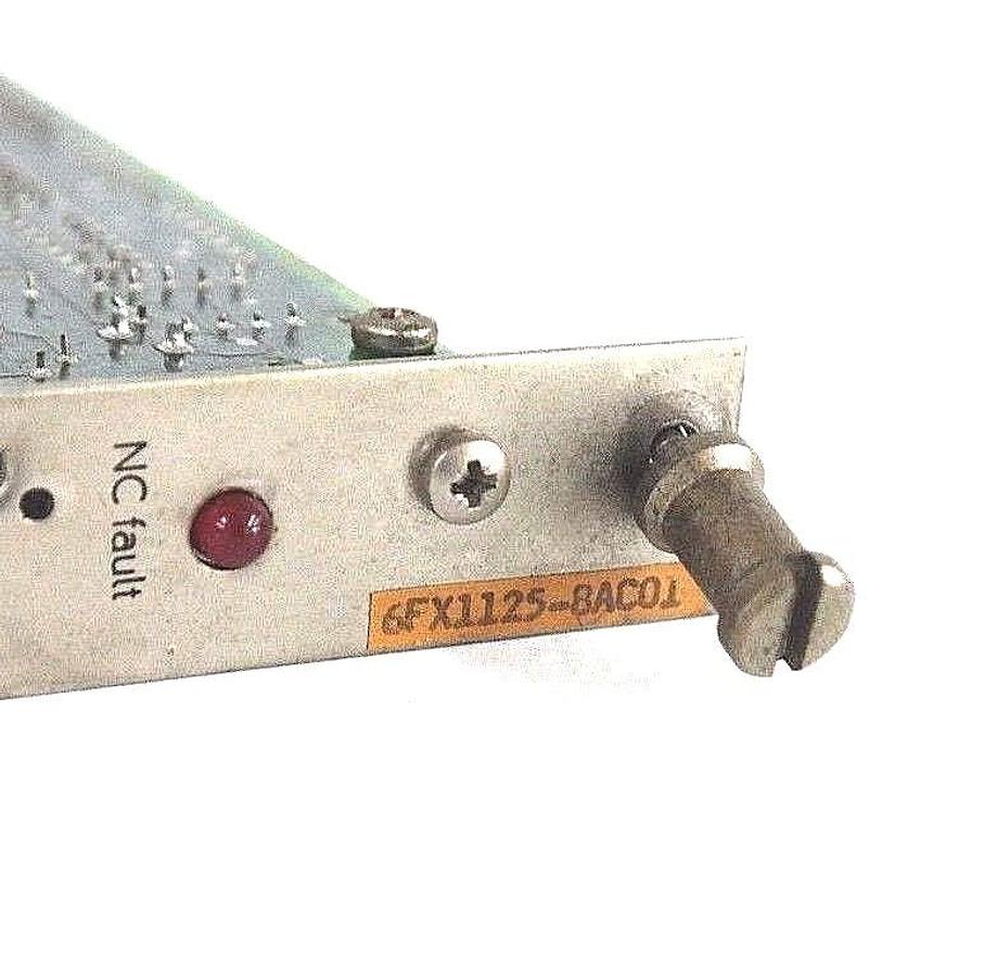 Used SIEMENS 6FX1125-8AC01 CPU MODULE A/8509 546700, GE.548258.0002.01, 5482589103