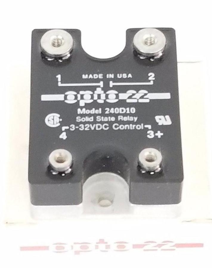 Used NIB OPTO 22 240D10 SOLID STATE RELAY 3-32VDC