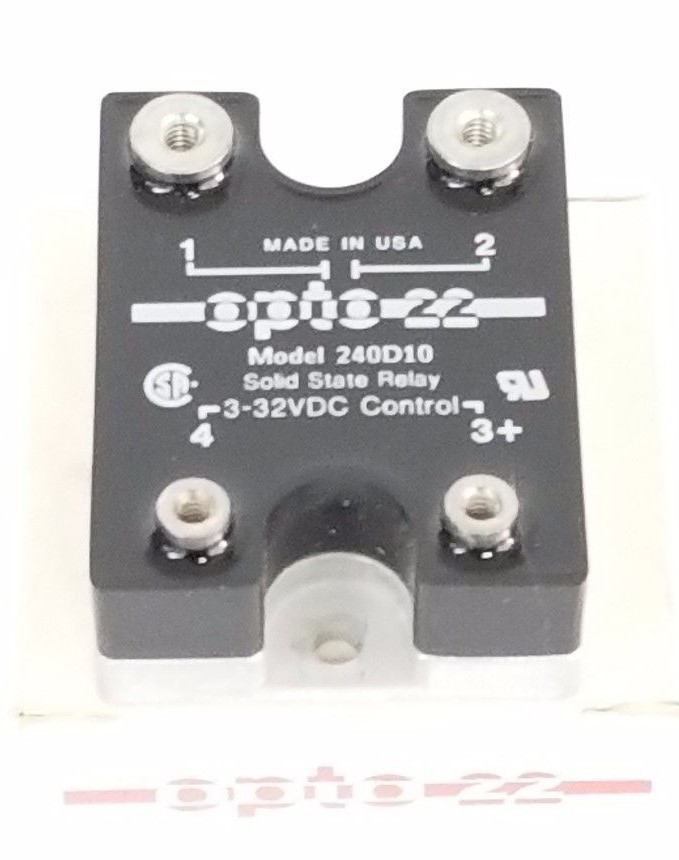 Used NIB OPTO 22 240D10 SOLID STATE RELAY 3-32VDC