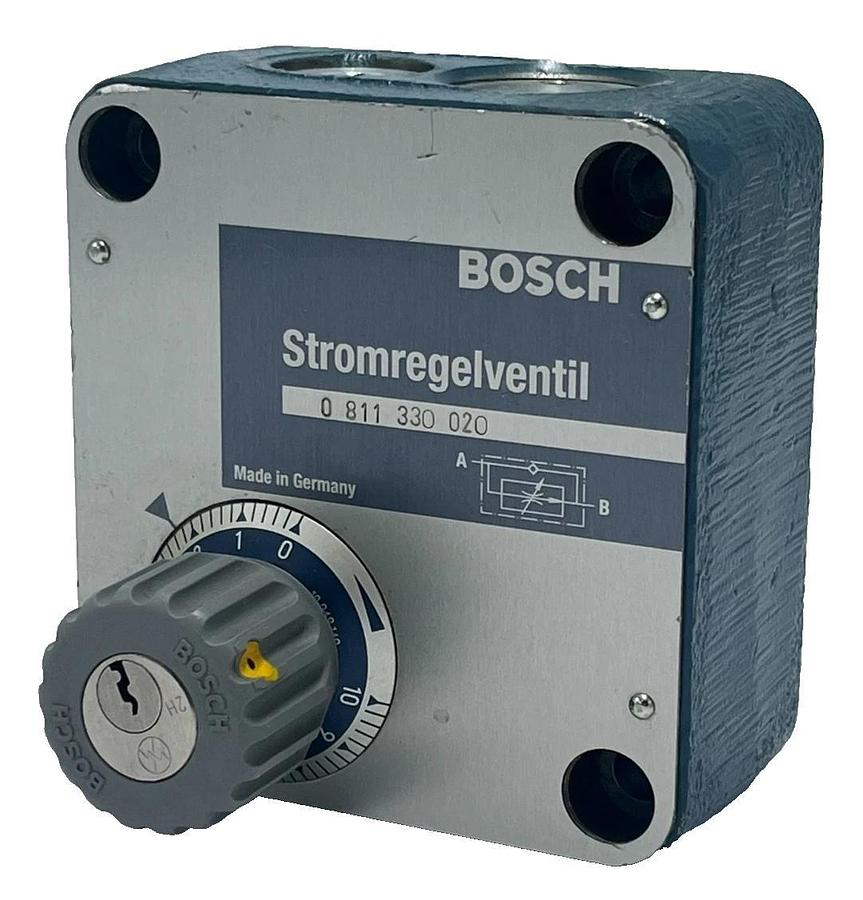 Used Bosch Rexroth 0-811-330-020 Proportional Flow Control Valve - 2-Way - Size 6
