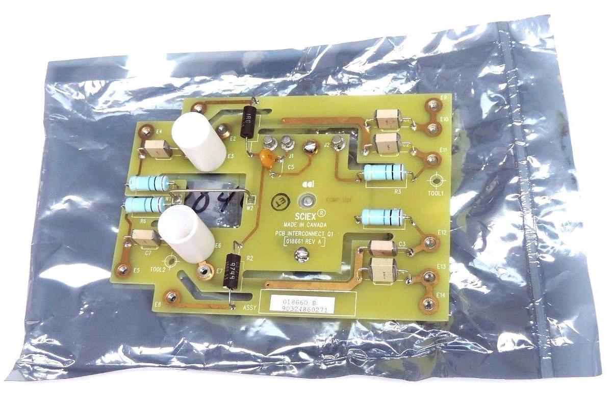 NEW SCIEX 018661 REV. A PCB INTERCONNECT Q1, 018660 B, ASSY. 90324860271