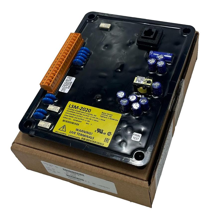 Used Basler LSM-2020 Programmable Load Sharing Control Module - Generator AVR Share