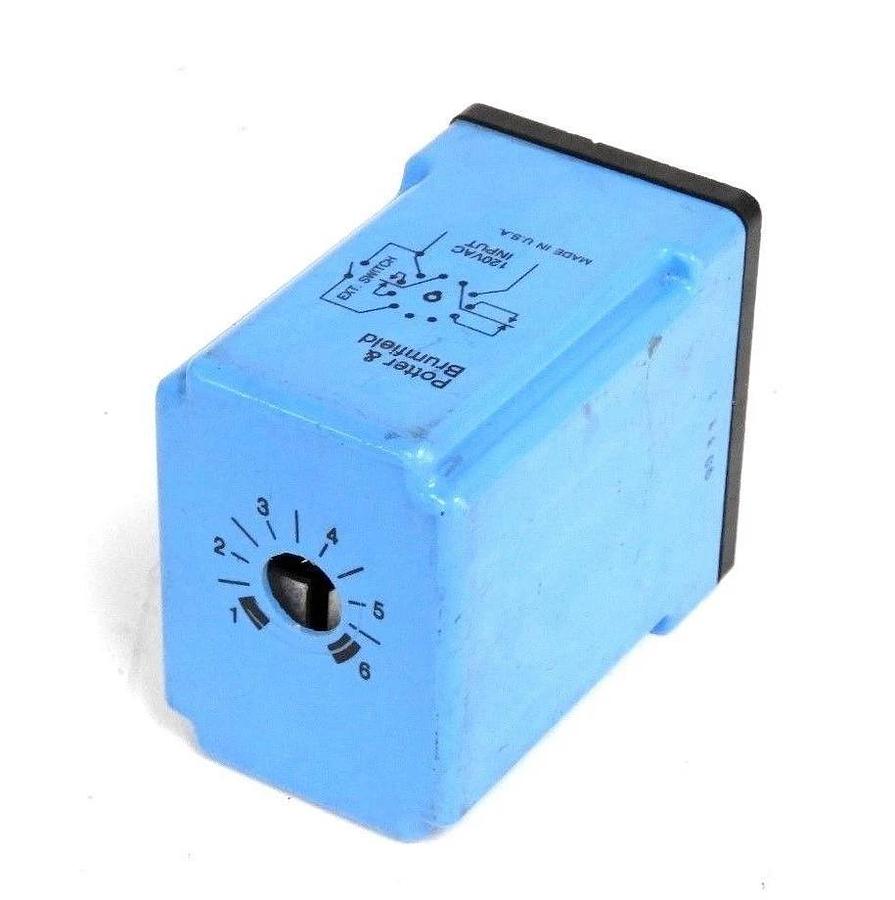 Used POTTER & BRUMFIELD CB-1021B-78 TIME DELAY RELAY 0.1-10 SEC, *MISSING KNOB*