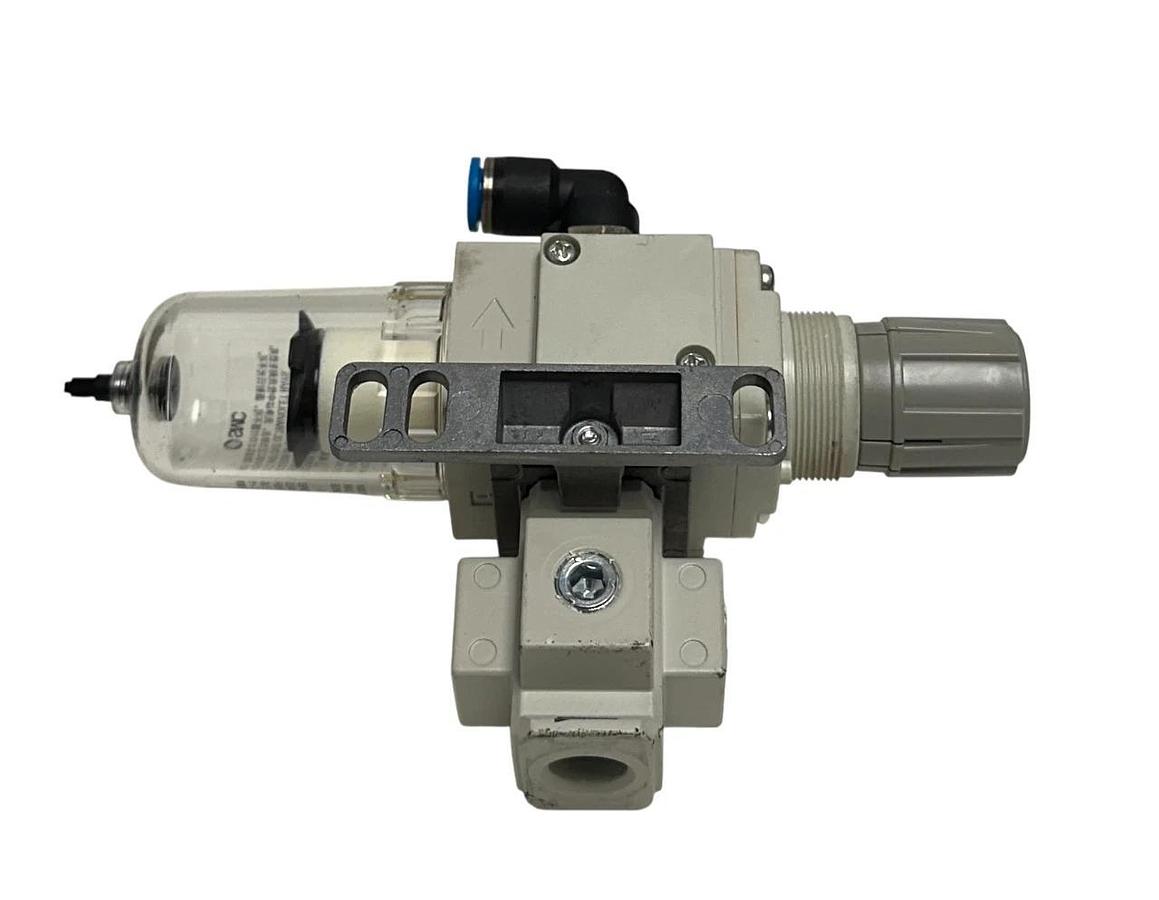 Used SMC AW20K-N02E3-ZA-B / ISE35-N-65 AW MASS PRO FILTER / REGULATOR PRESSURE USNP