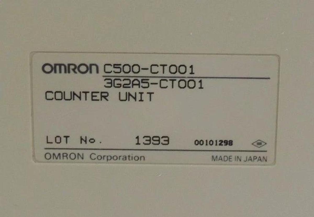Used OMRON C500-CT001 HIGH SPEED COUNTER UNIT 3G2A5-CT001