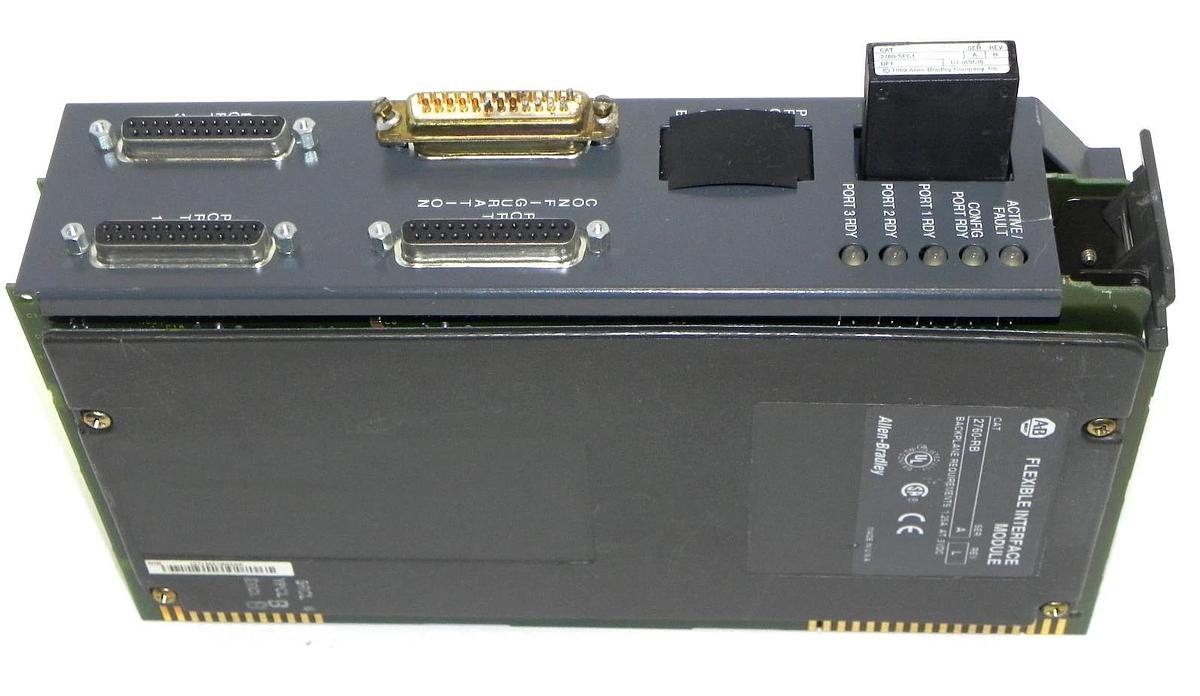 Used ALLEN BRADLEY 2760-RB FLEXIBLE INTERFACE MODULE SER. A W/ 2760-SFC1 MODULE