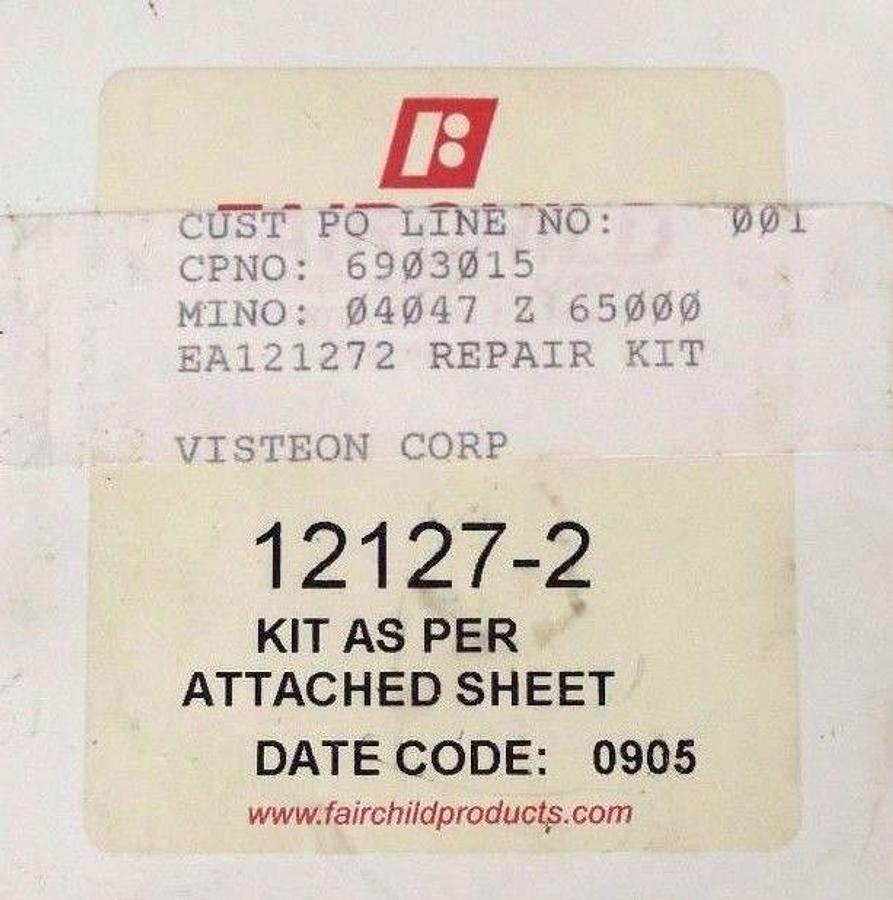 Used NIB FAIRCHILD 12127-2 SERVICE KIT FOR 10BP -300 & 400STANDARD, 121272