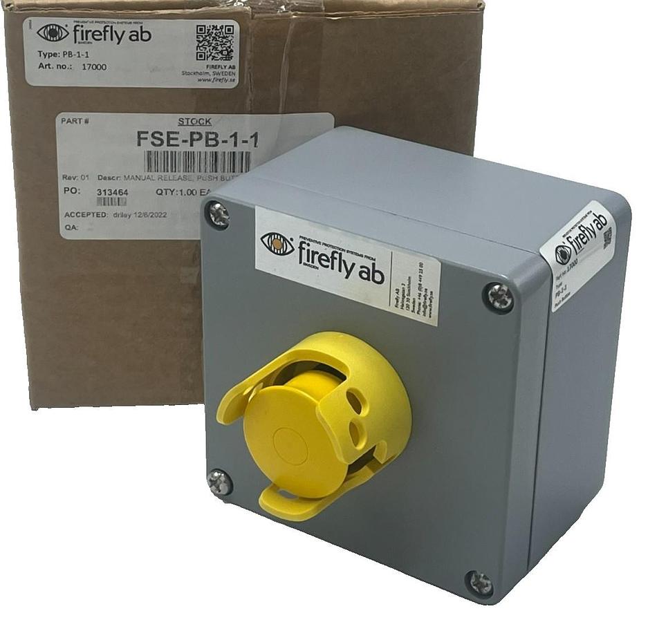 FIREFLY AB PB-1-1 Manual Release Push-Button 17000 Fire Suppression Emergency