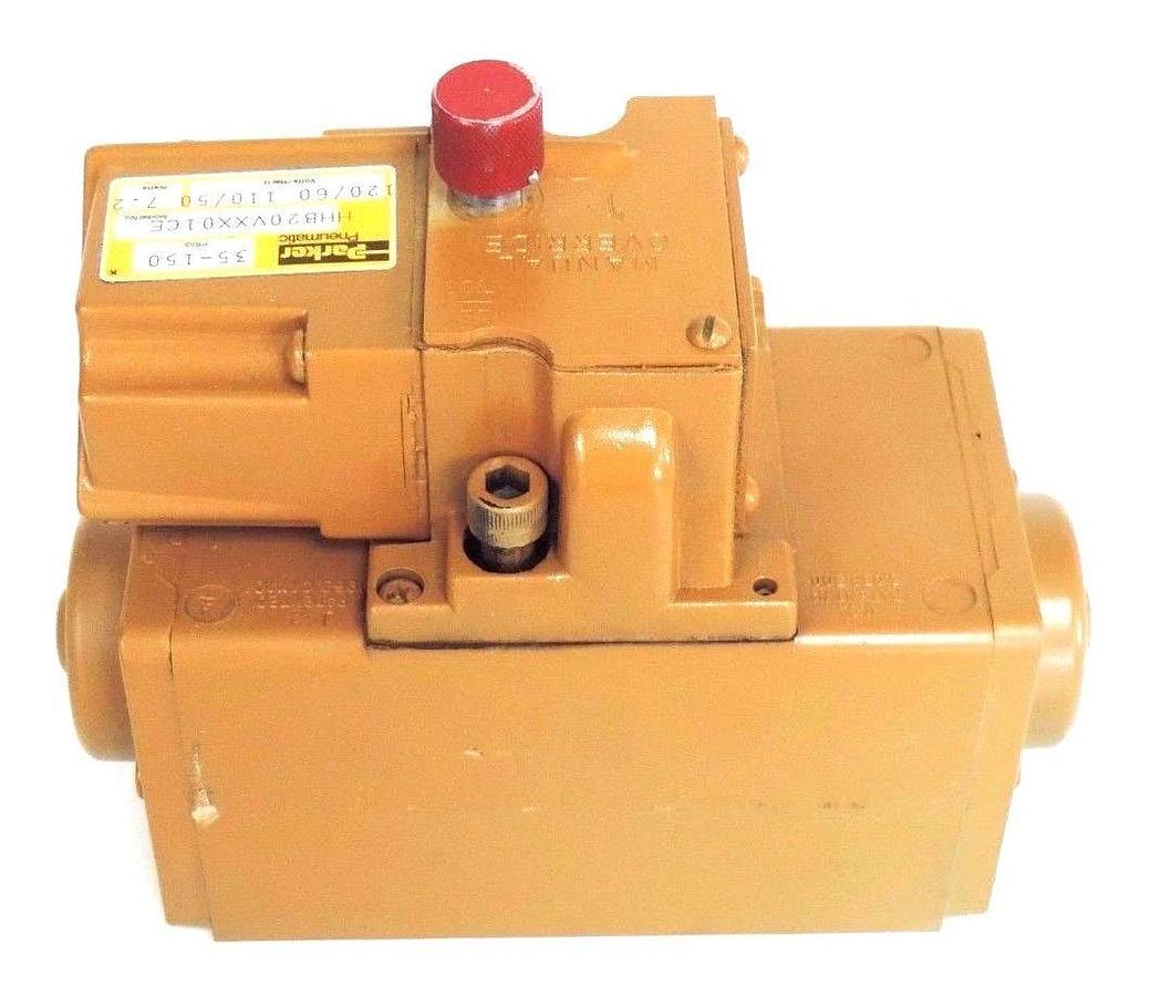 Used PARKER HHB20VXX01CF SOLENOID VALVE 110/120V, 50/60HZ, 7.2W, HHB20VXX01CE