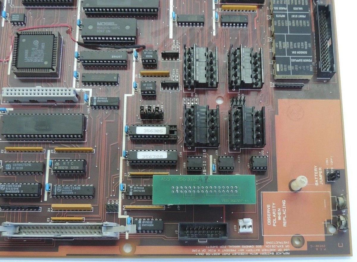 Used VIDEOJET 356400-36 CONTROL BOARD ASSEMBLY 356300-F1 P.C.B. 356301-C