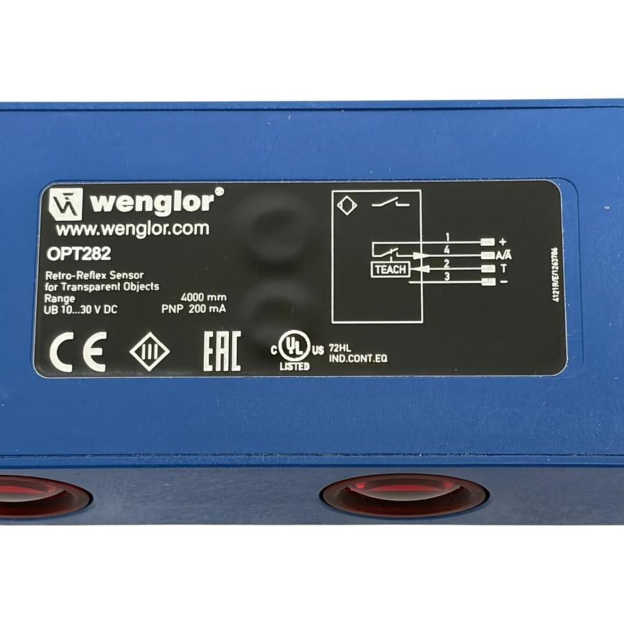Used CEIA 640160 Multi-Photocell Kit Wenglor OPT282 Transparent Object Sensor New