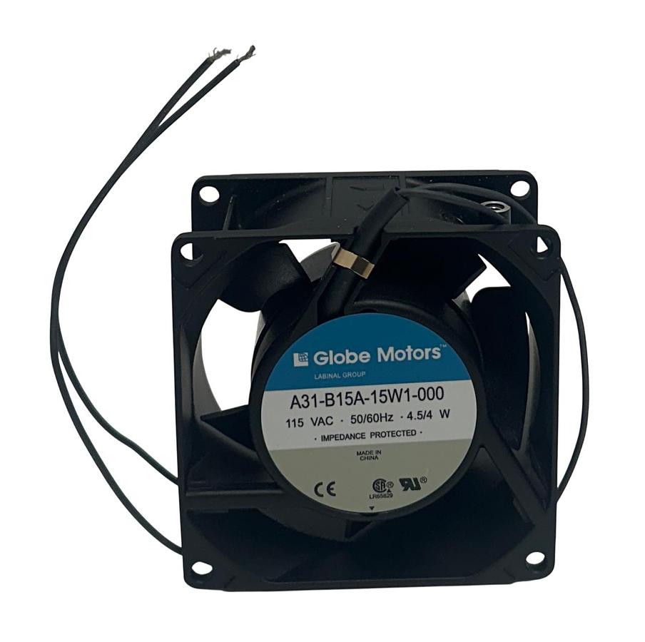 Used GLOBE MOTORS A31-B15A-15W1-000 / A31B15A15W1000 AC AXIAL FAN 115VAC SQUARE NSNP