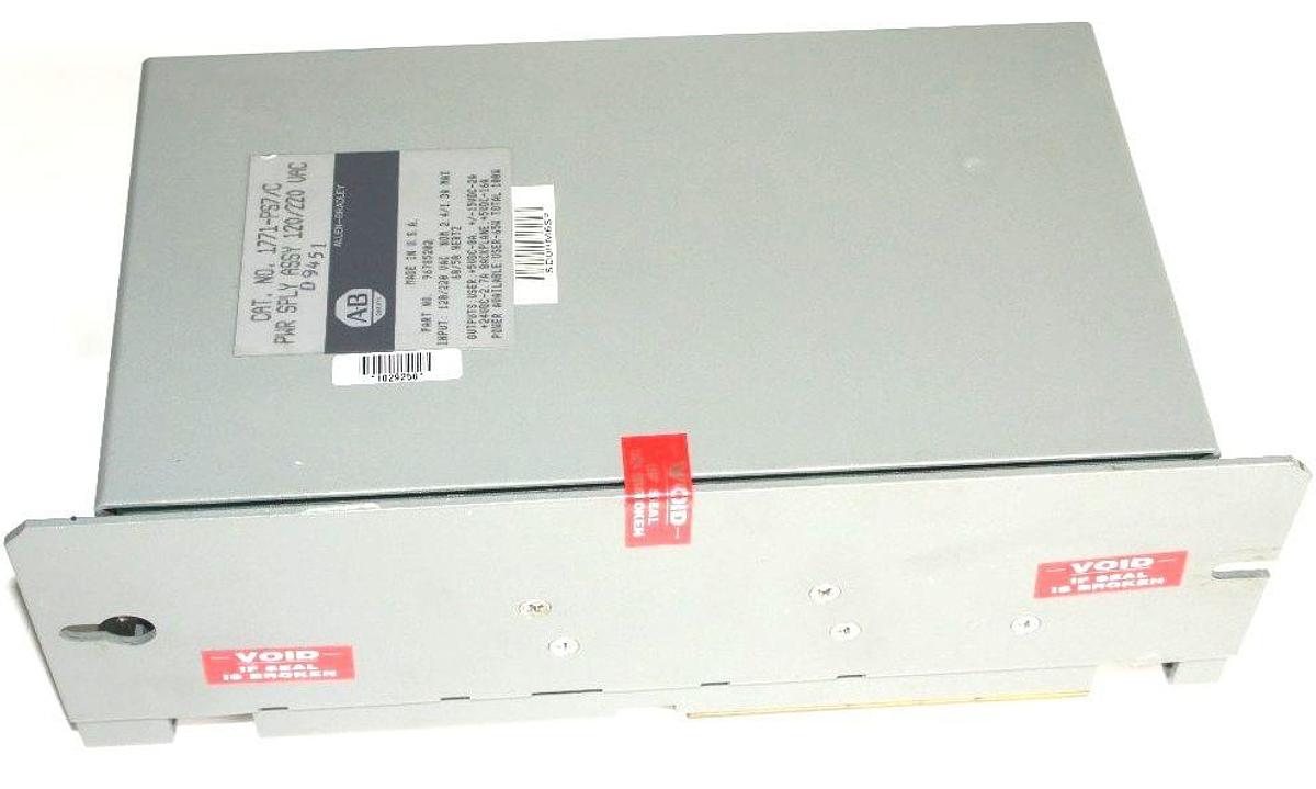 Used REPAIRED ALLEN BRADLEY 1771-PS7/C POWER SUPPLY MODULE P/N 96785202 120/220 VAC