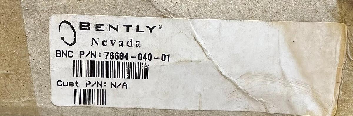 Used NEW BENTLY NEVADA 76684-040-01 / 7668404001 PROXIMITY PROBE