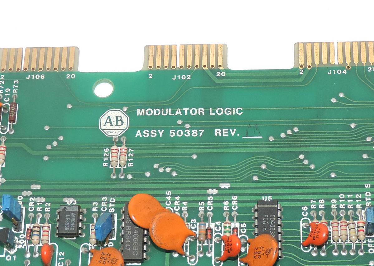 Used ALLEN BRADLEY 50387 MODULATOR LOGIC BOARD 118387