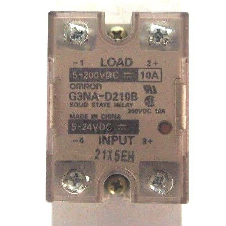 Used OMRON G3NA-D210B SOLID STATE RELAY G3NAD210B, W/ Y92B-N50 HEAT SINK