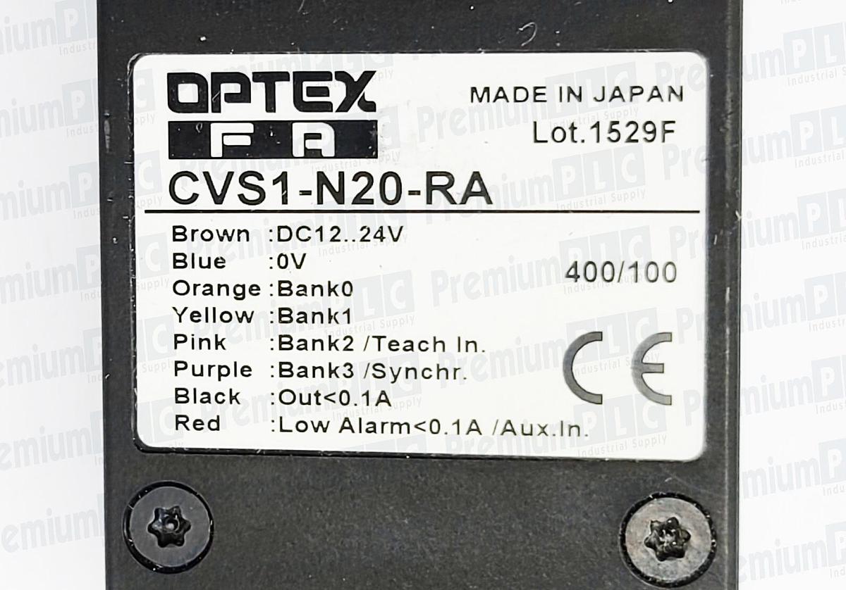 Used NEW OPTEX CVS1-N20-RA COLOR AREA SENSOR 20 DEGREE DETECTION ANGLE NPN CVS1N20RA