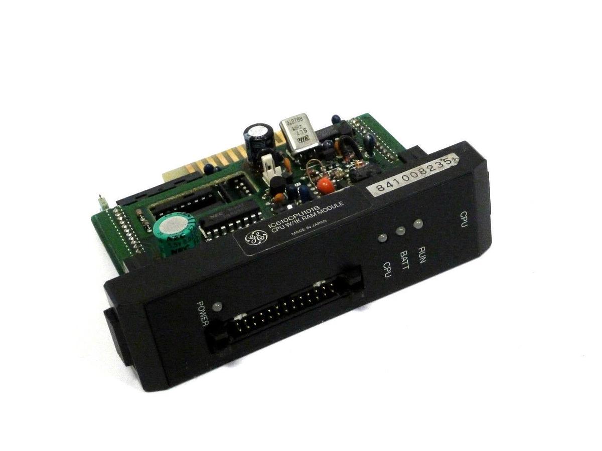 Used GE FANUC IC610CPU101B CPU W/ 1K RAM MODULE