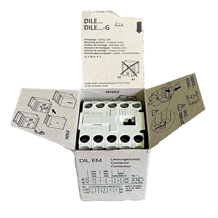 Used 2 NEW MOELLER DILEM-10-G / DILEM10G CONTACTORS 24VDC