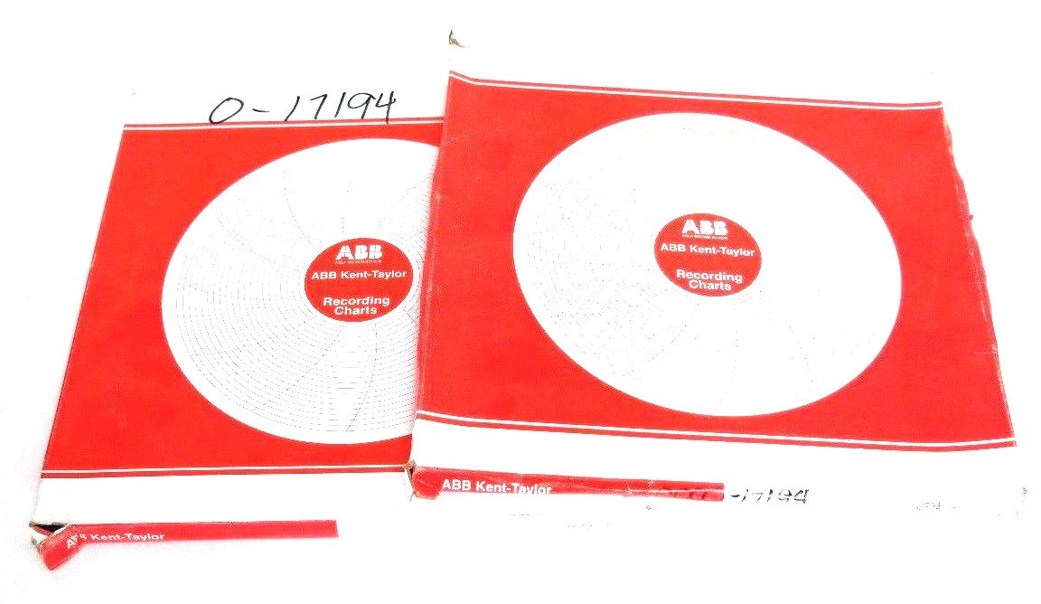 Used NEW ABB KENT TAYLOR 0P524 RECORDING CHARTS