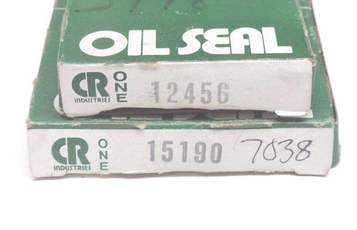 Used LOT OF 2 NIB CHICAGO RAWHIDE OIL SEALS 15190 & 12456