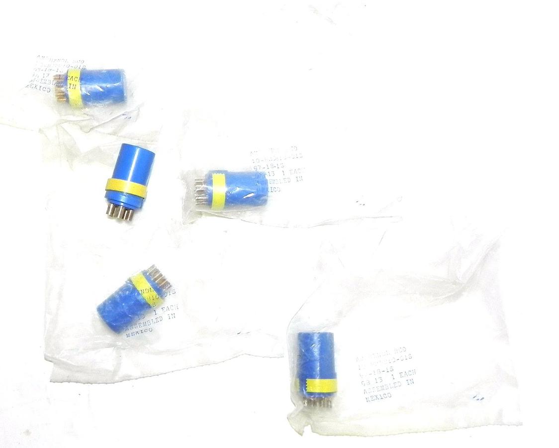 Used LOT OF 5 NEW AMPHENOL BCO 10-825810-016 CONNECTORS 10825810016