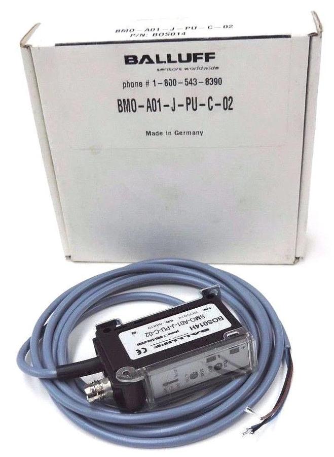 Used NIB BALLUFF BMO-A01-J-PU-C-02 MINIATURE PHOTOELECTRIC SENSOR BOS014H