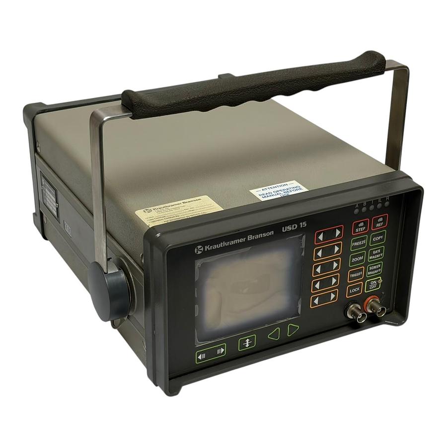 Used Krautkramer Branson USD 15 Ultrasonic Flaw Detector Model USD-15 Working Unit