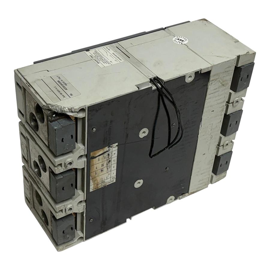 Used ABB SACE S6H Isomax 600A Circuit Breaker 3 Pole 3P 600V Type S6 Used