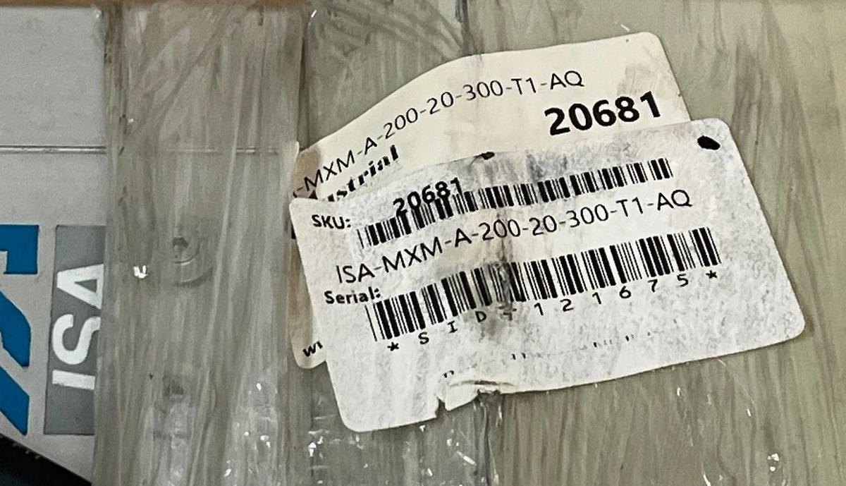 Used IAI ISA-MXM-A-200-20-300-T1-AQ Linear Actuator | 200W Servo | 300mm Stroke