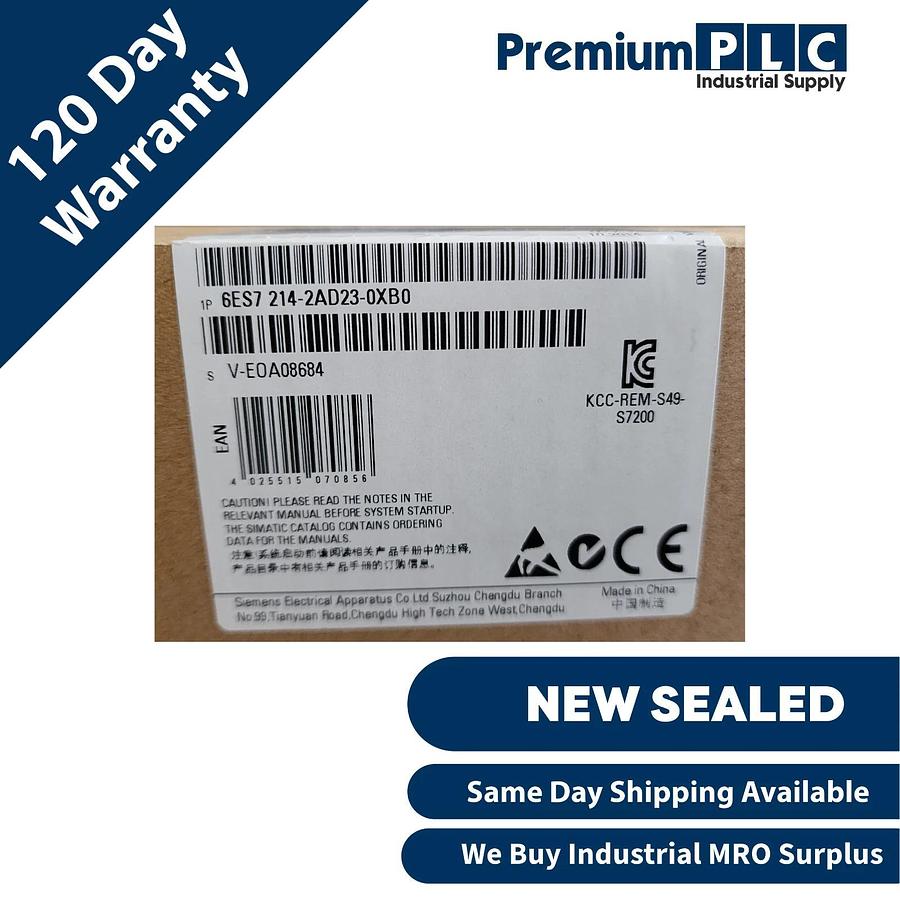 Used NEW F/S SIEMENS 6ES7214-2AD23-0XB0 SIMATIC S7-200 CPU 224XP MODULE FW: V2.0.1