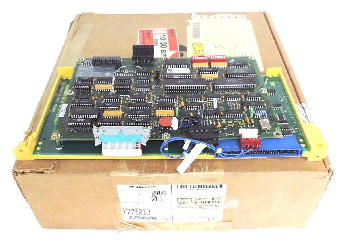 Used NIB FANUC A16B-2200-0431/01A MOTHER BOARD W/ ALLEN BRADLEY 1771-RIO INTERFACE