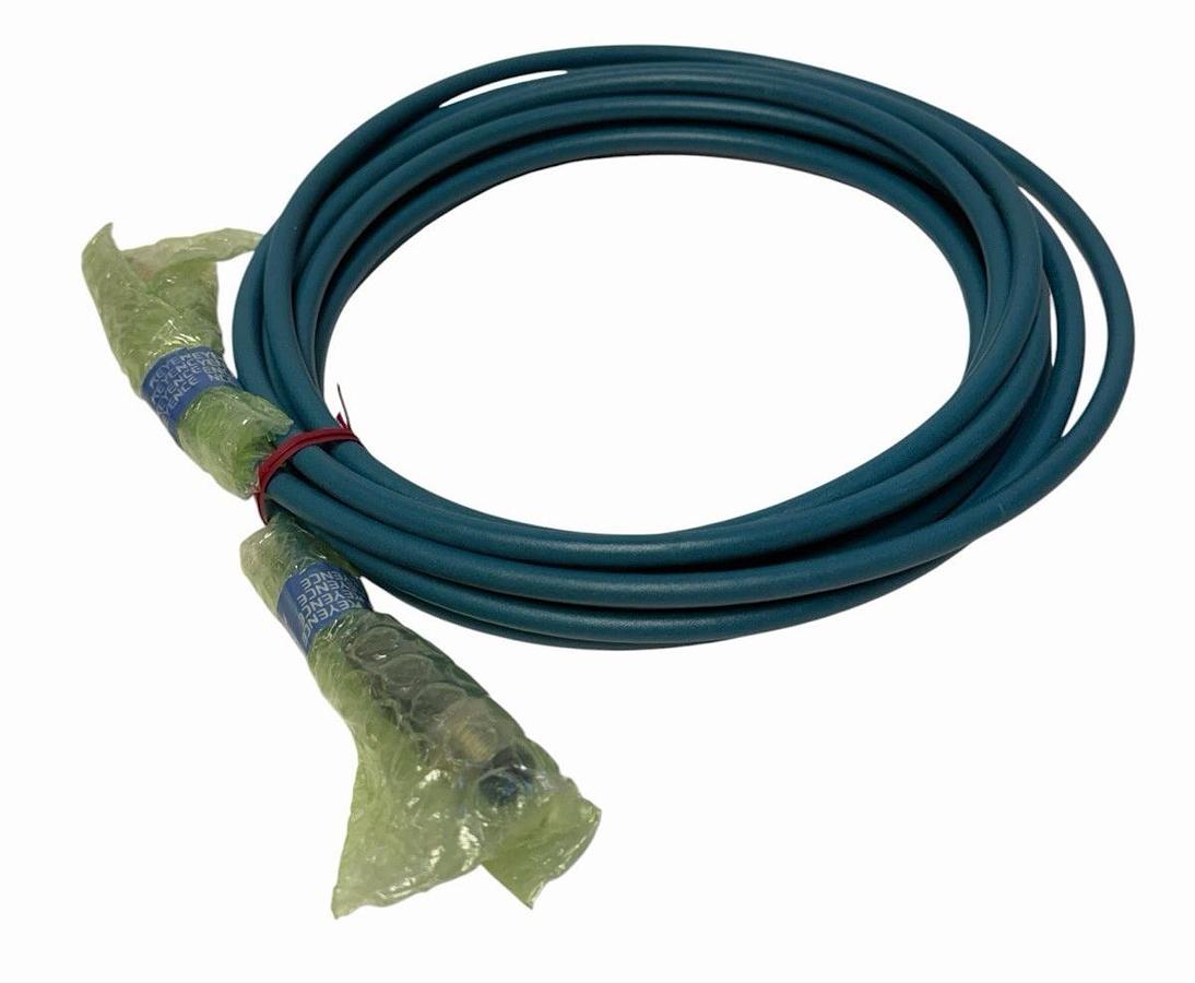 Used NEW KEYENCE OP-87230 ETHERNET CABLE FOR THE SR-D100 SERIES 4-PIN 2M LENGTH