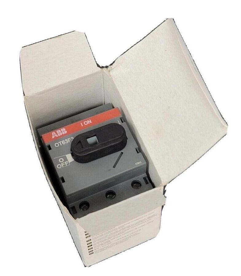 Used NIB ABB 1SCA105332R1001 DISCONNECT SWITCH OT63F3, 63 AMP 3 POLE 690 VAC