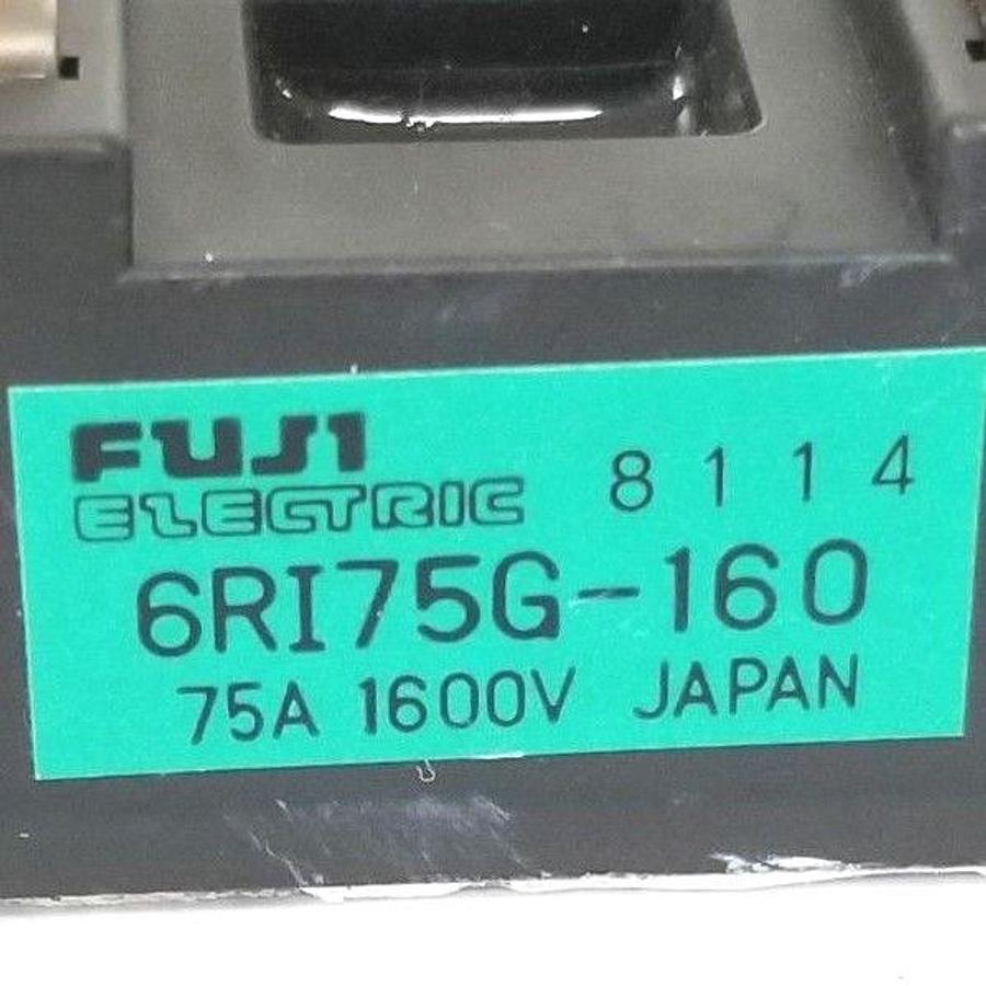 Used FUJI ELECTRIC 6RI75G-160 BRIDGE RECTIFIER MODULE 75A 1600V 6RI75G160
