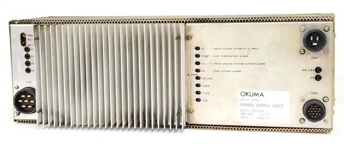 Used OKUMA OPUS 5000 E0451-521-016 POWER SUPPLY 5000T E0451521016