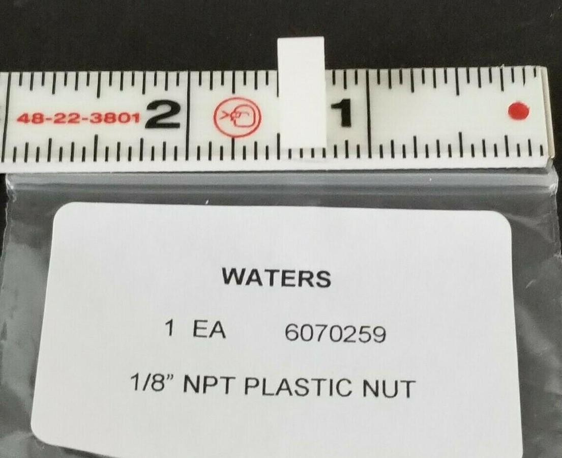 NEW WATERS 6070259 PLASTIC NUT 1/8'' NPT