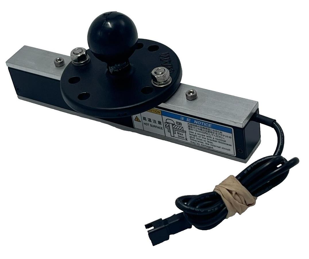 Used Keyence CA-DBB13 Blue LED Bar Light, OP-42282 Diffuser Plate, 1" ram ball