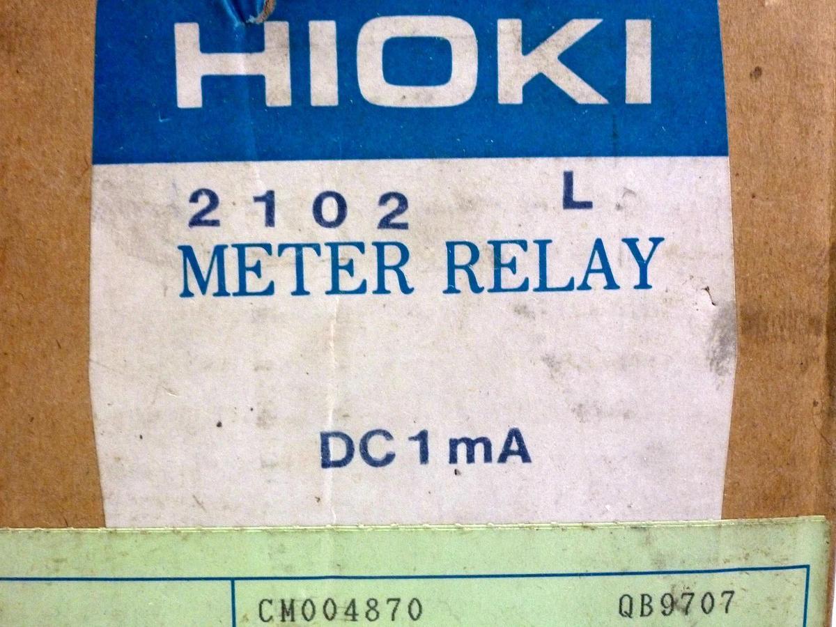 Used NIB HIOKI U-100 DC1MA 0-10000 RPM METER RELAY CM004870 12.F1216 U20B KAT011 U100